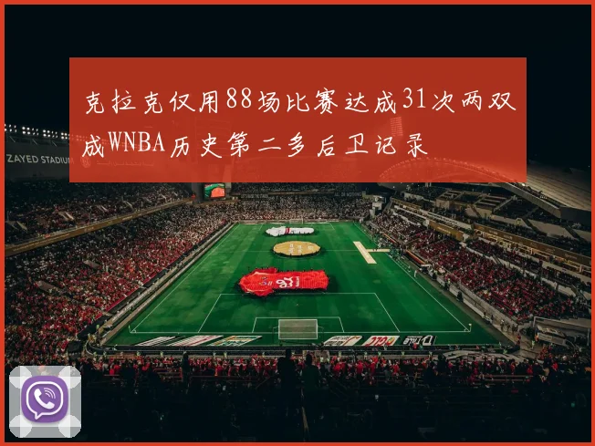 克拉克仅用88场比赛达成31次两双成WNBA历史第二多后卫记录